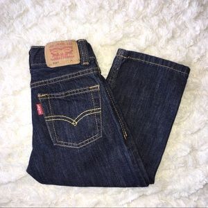 2T Boys DarkWash 514 Straight Levi’s